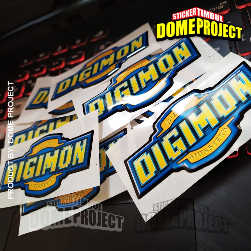 STIKER TIMBUL MOTOR ANIME DIGIMON EMBLEM STIKER TIMBUL STIKER MOBIL STICKER WATERPROOF STICKER AKSESORIS SEPEDA MOTOR