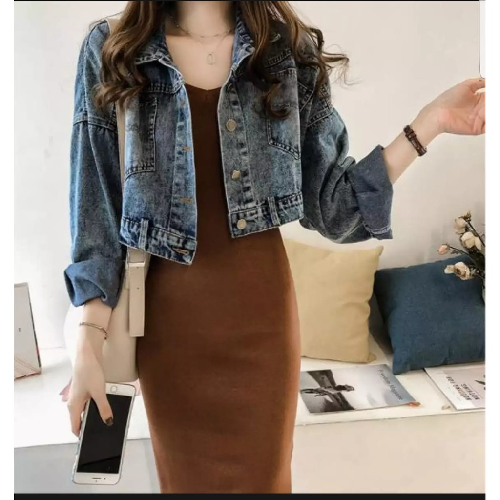 JAKET JEANS CROP GIRLS REPUBLIC-5