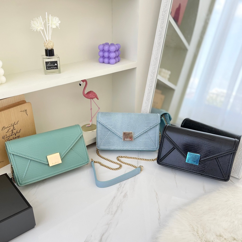 TAS PEDRO / TAS BAHU / LIZARD-EFFECT LEATHER SHOULDER BAG 01130