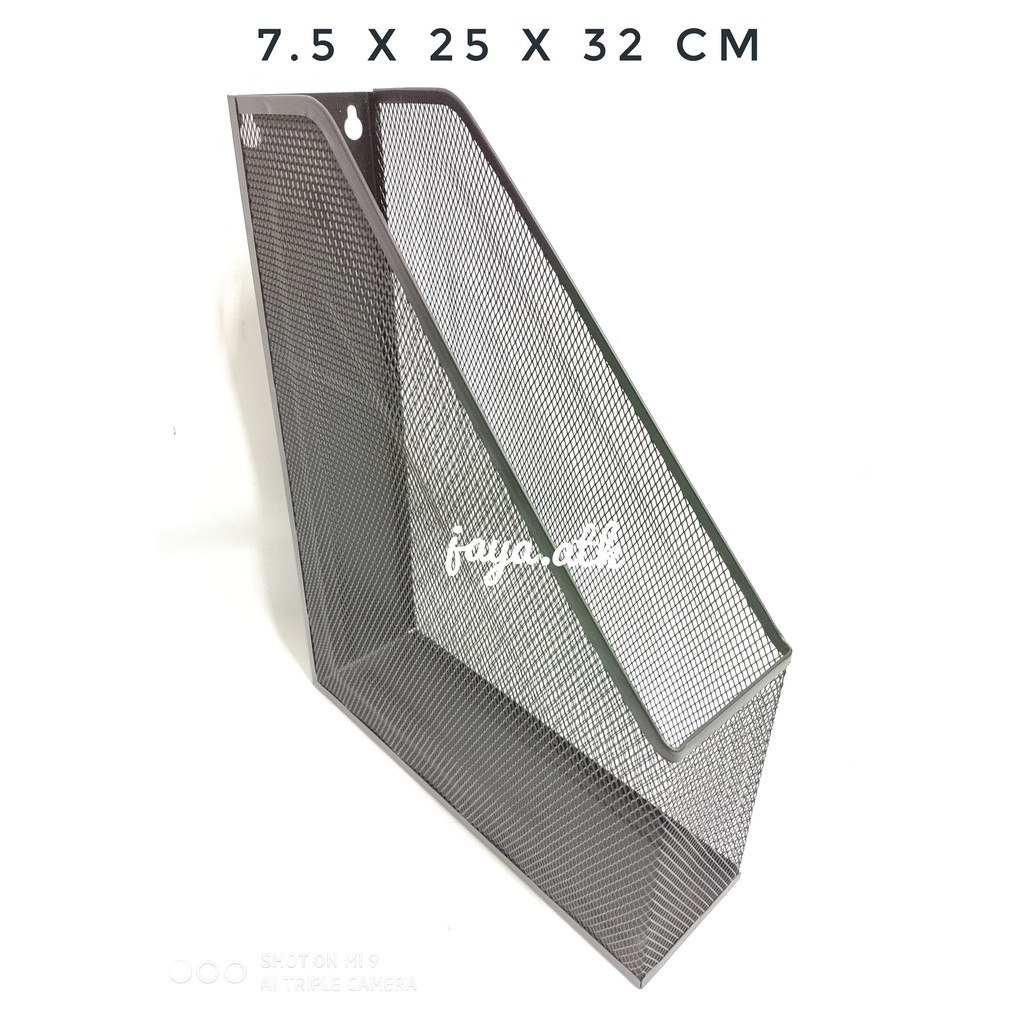 

BOX FILE KERANJANG BESI BOX DOKUMEN BESI JARING HITAM 1 SUSUN MT-115 MAGAZINE HOLDER