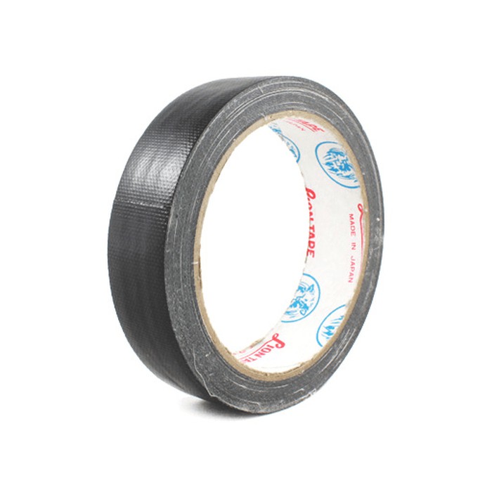 

Selotip Isolasi Lakban Kain Jilid Hitam Cloth Tape 24mm Kecil