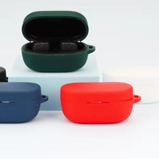 ♤ Case Casing Silicon Protective SoundPeats TrueEngine 3se + Carabiner - Hitam ✶