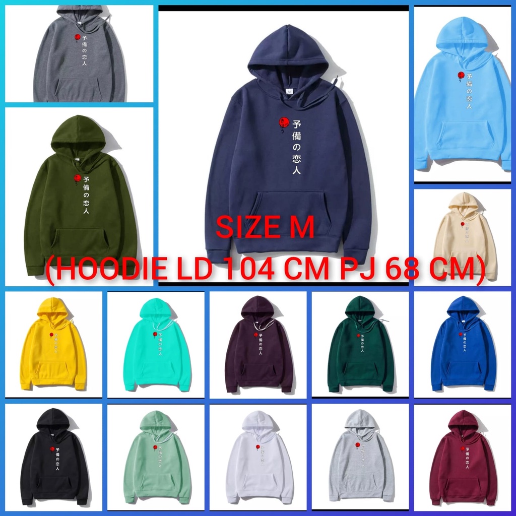 JOSJOLI_STORE/Sweater Hoodie Tulisan Jepang/Atasan Pria Dewasa Lengan Panjang/M L XL