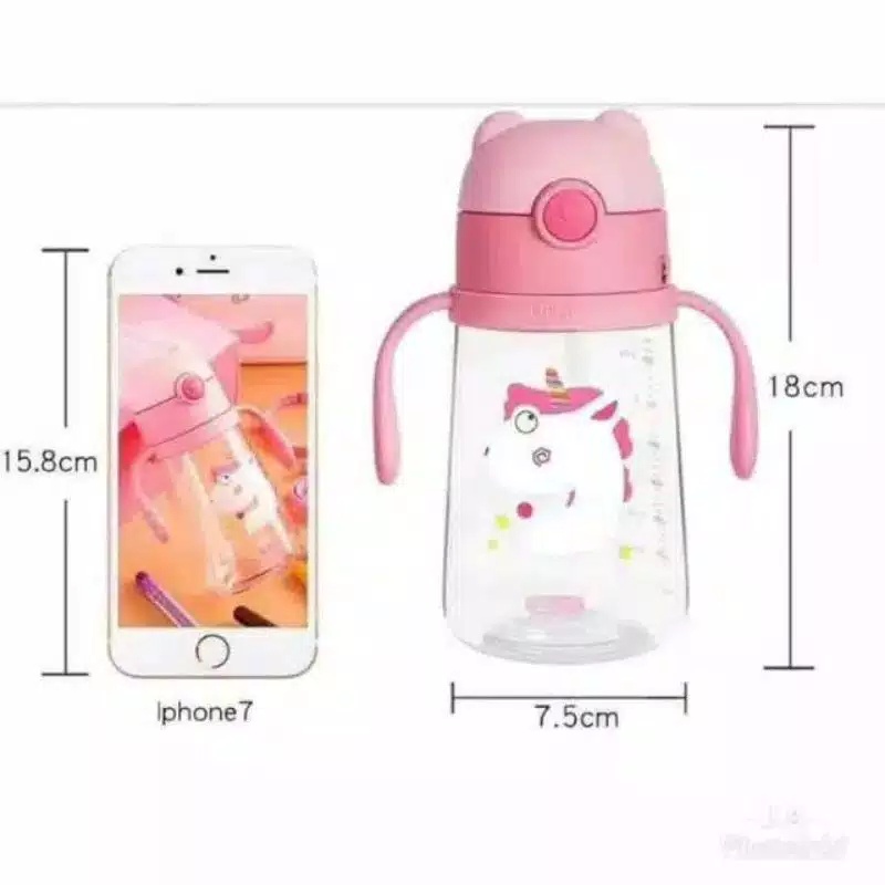 BOTOL MINUM JERAMI BOTOL MINUM ANAK SEDOTAN BOTOL BAYI TUMBLER BABY DOT BAYI BOTOL MINUM SIPPY CUP