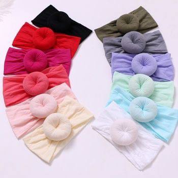 10.10 [BISA COD] Bandana Donat anak perempuan / bandana anak perempuan 0-3 tahun