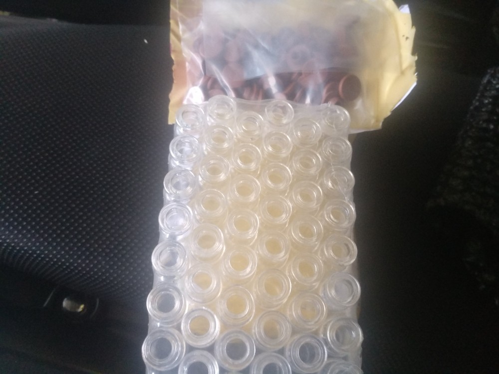 Botol Kaca Mini Vial 3 Ml Tutup Rubber Stoper / Botol Pernak Pernik