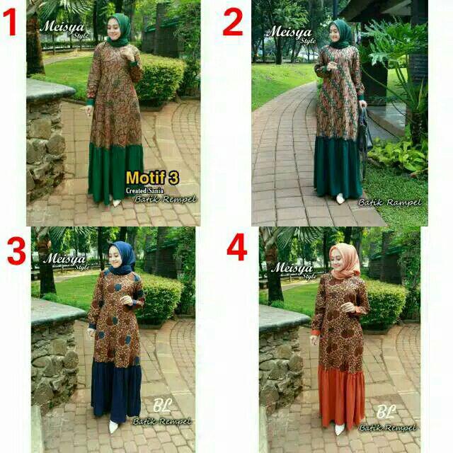 Gamis Batik Manggar, Padi, Sekar, Cantik, Kubis, Kipas, Daun