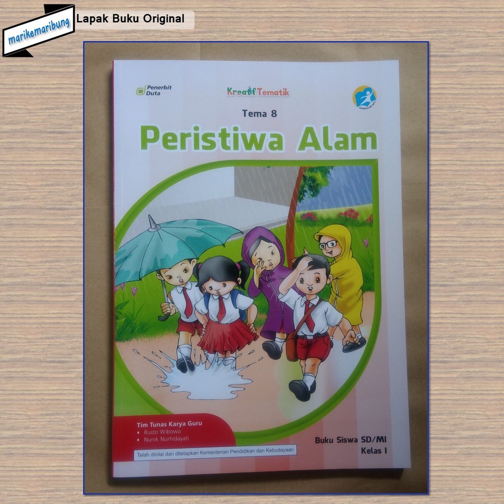 Buku Tematik SD Kelas 1: Tema 8 Peristiwa Alam