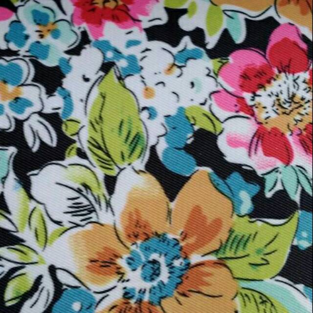 Kain Longchamp Nylon Flowery Black