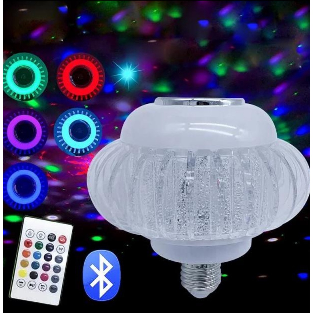 Lampu Kristal Speaker RGB LED 2in1 8422 Light Kristal Bluetooth