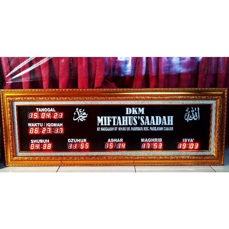 Jam dinding masjid digital