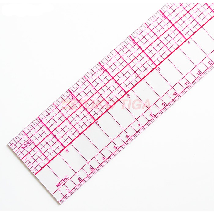 

BEST SELLER PENGGARIS JAHIT/MENJAHIT/POLA/SKALA - INCH/ METRIC RULER 45CM - B-95C !
