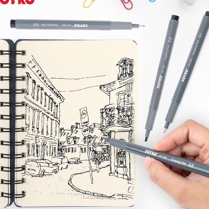 

Murah Puas (PERSET)Drawing Pen Pena Gambar Joyko DP-298S