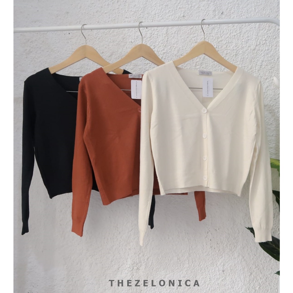 Zelonica Marie Cardigan Bahan Rajut