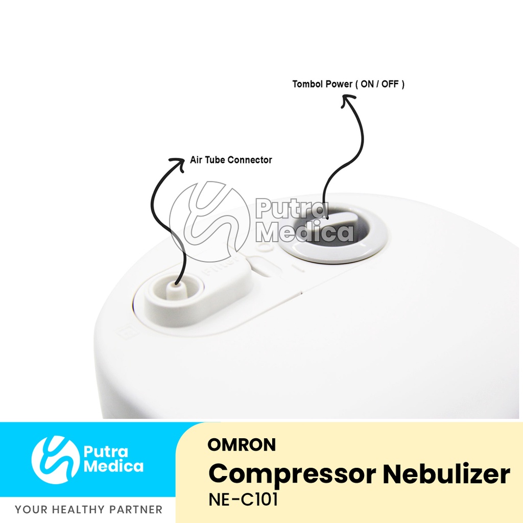 Omron Nebulizer NEC101 / Alat Mesin Terapi Uap