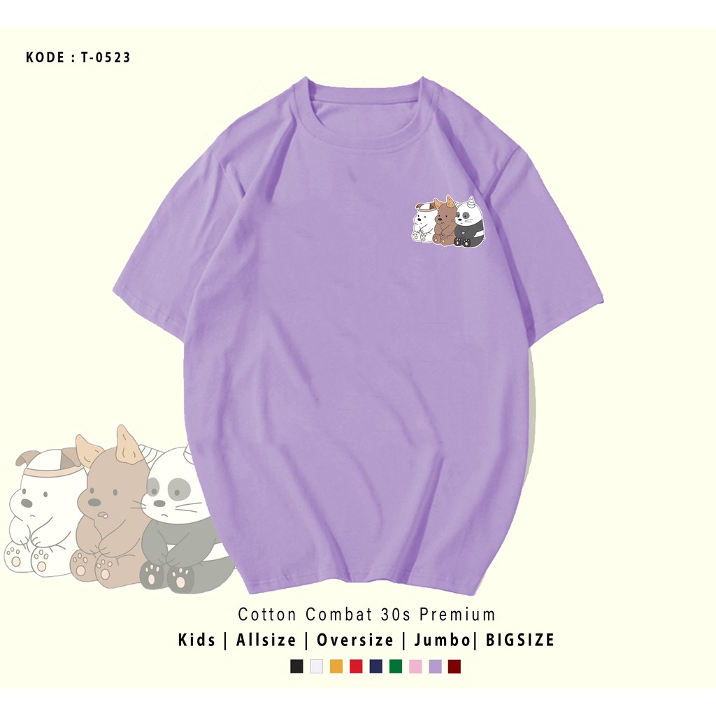 KAOS WE BEARS TANDUK UNISEX / KAOS COUPLE / KADO UNIK / T-SHIRT CUSTOM / TUMBLR TEE