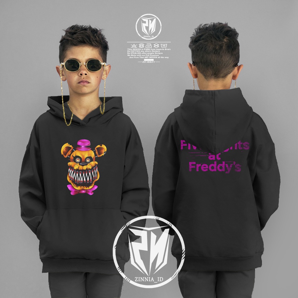 JAKET HOODIE ANAK Five Nights at Freddy's Security Breach ( FNAF ) Freddy Fazbear