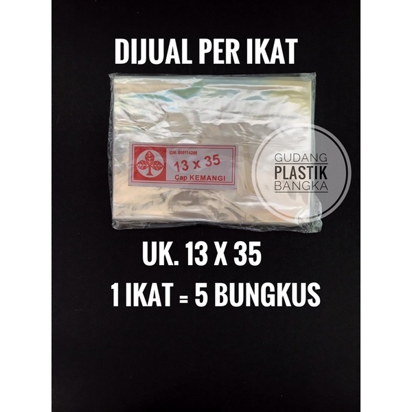 Plastik PP Tahu / Plastik Sayur Merk Kemangi Ukuran 10x30 13x35 15x35 17x35 (per ikat)