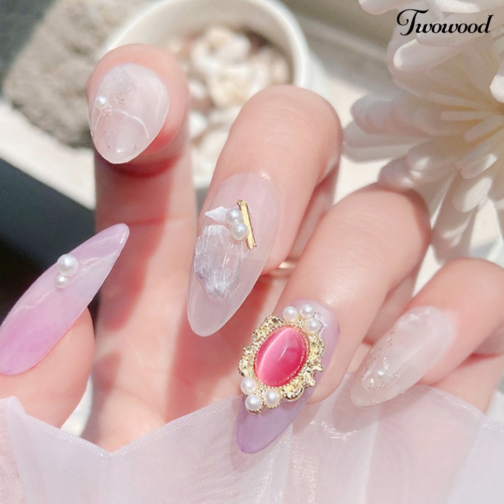 5 Pcs Aksesoris Berlian Imitasi Mata Kucing Untuk Dekorasi Nail Art