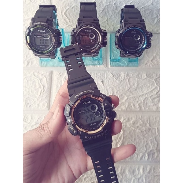 jam tangan sport pria dan wanita water Resistant