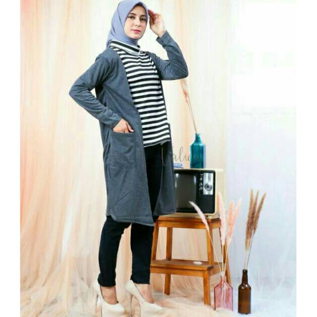 NAOUMI  CARDIGAN ~ CARDI+ DALAM AN MENYATU