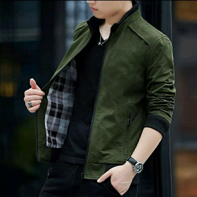 Jaket Katun pria/Jaket pria casual