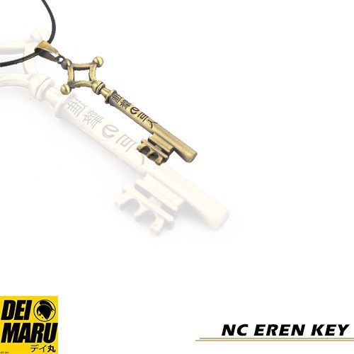 Kalung Anime Manga Cosplay Eren Jaeger Necklace Lock - NC Eren Key