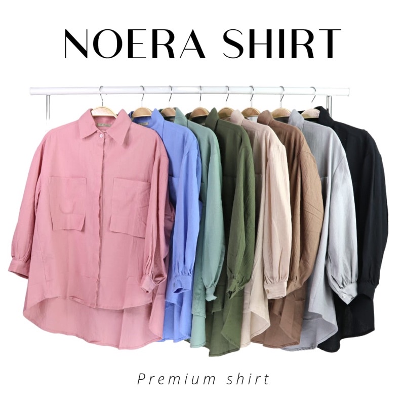 NOERA SHIRT - KEMEJA LINEN OVERSIZE/KEMEJA LINEN WANITA CRINKLE