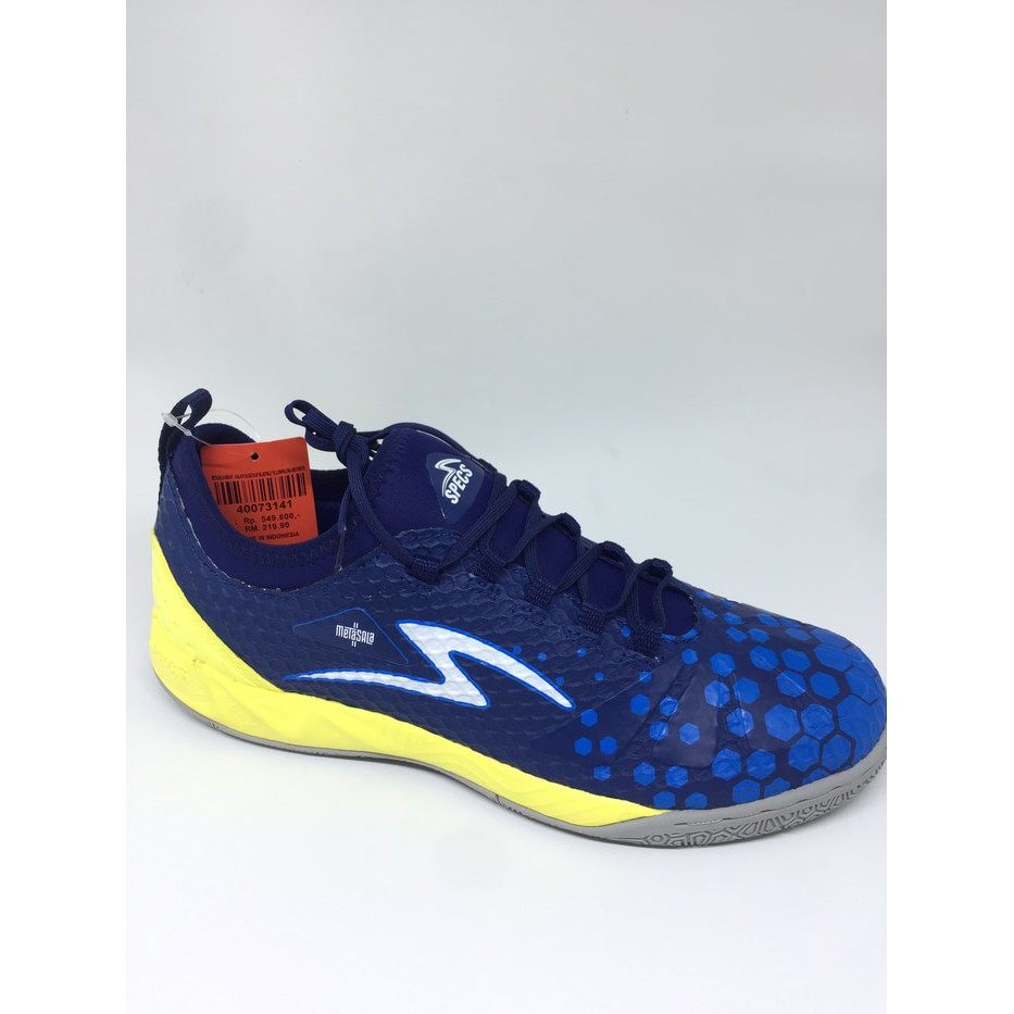 Sepatu futsal specs original Metasala Knight galaxyblue tulip blue new