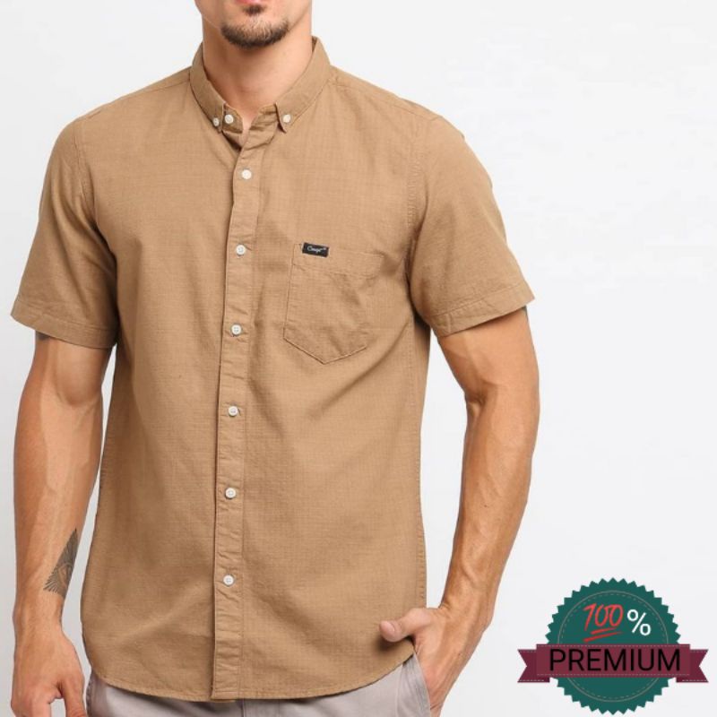 Kemeja Pria Basic Lengan Pendek Premium CONCEPT Ukuran M,L,XL,XXL,3XL,4XL, Kemeja Pendek Polos Cokla