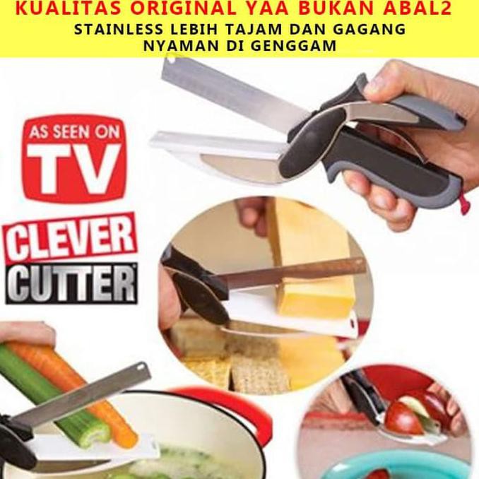 

TERMURAH Gunting Sayur Serbaguna Clever Cutter Stainless Stell TERMURAH