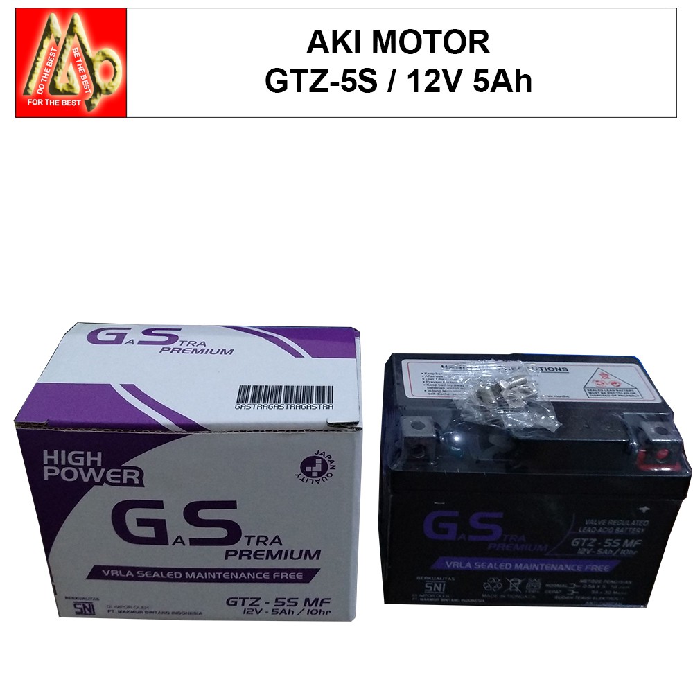 Karisma / Battery (Aki Motor) (Accu) GTZ5S-B / GASTRA (GSL) (AKIKITA)