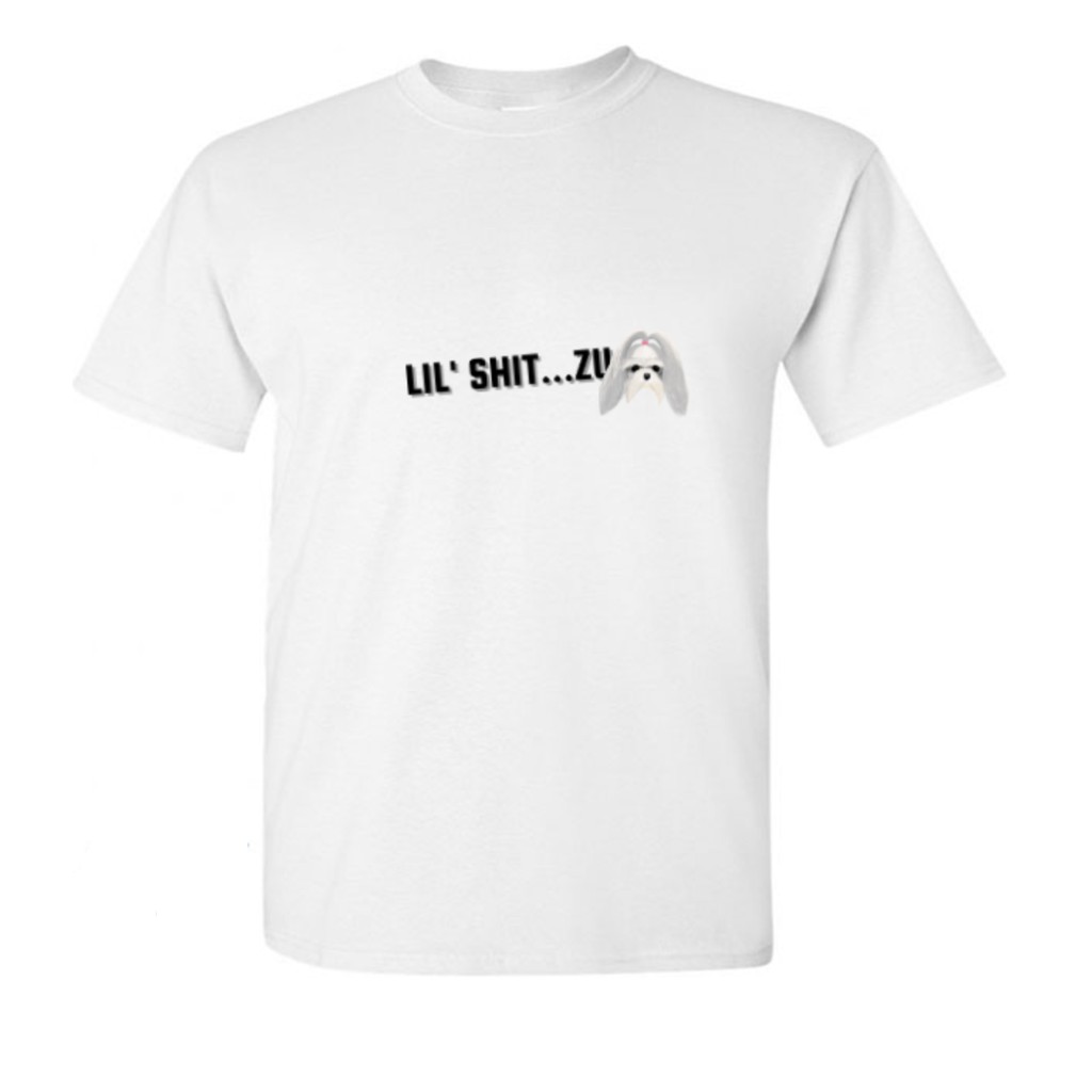 Lil Shit Zu T-Shirt Avery Wanita -- Kaos Anjing ShitZu