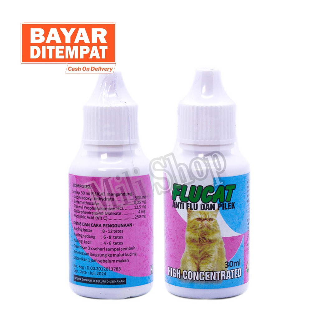 OBAT KUCING SAKIT FLU DEMAN ANTIBIOTIK ANAK KUCING STOP DROP