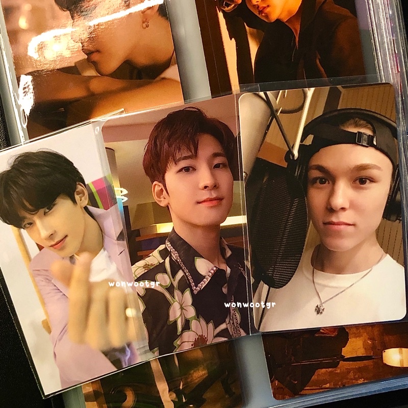 pc wonwoo semicolon yes24/interpark bene kondangan photocard vernon tc caratland 2019