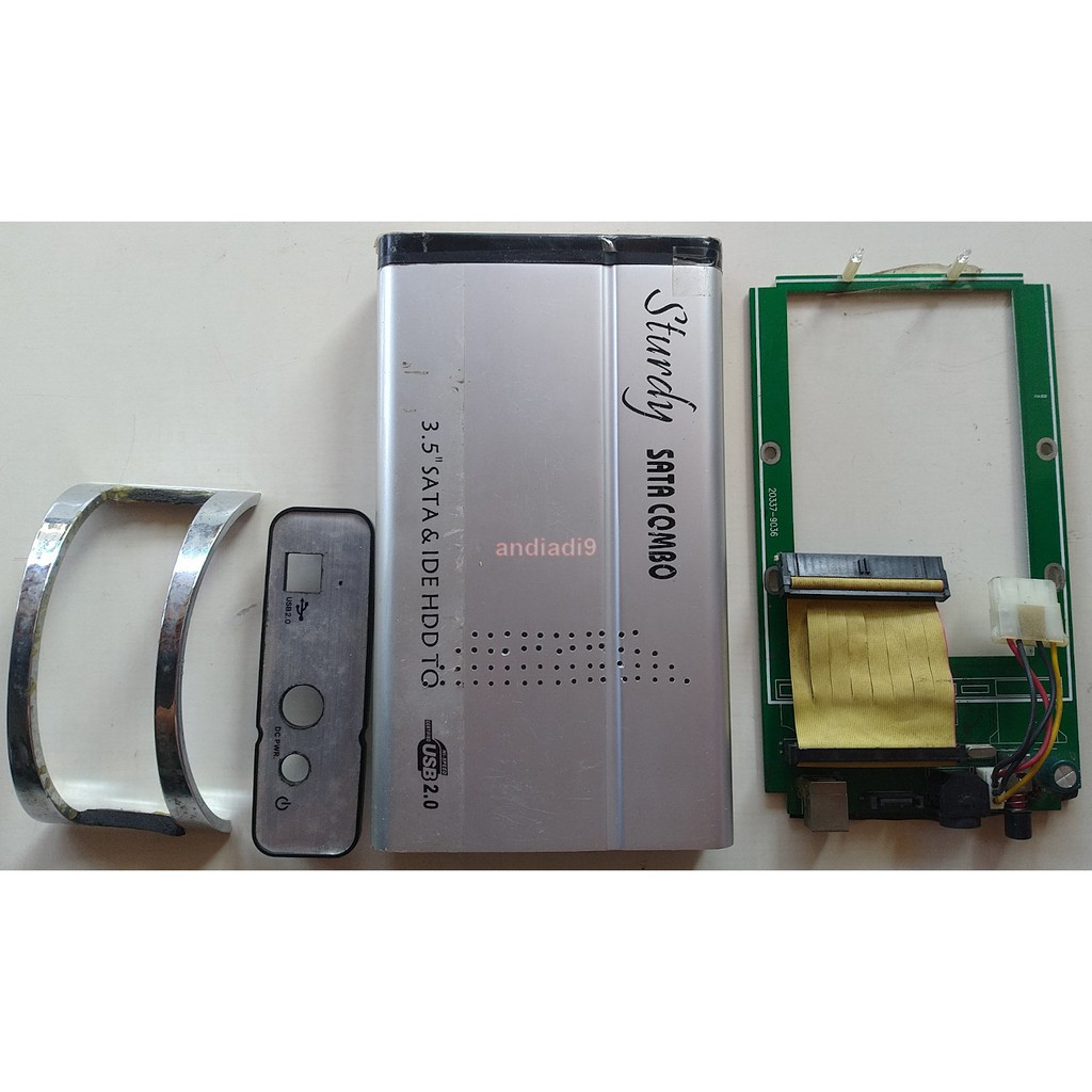 CASING CASE HARDISK EKSTERNAL STURDY 3.5 HDD ENCLOSURE KONDISI RUSAK