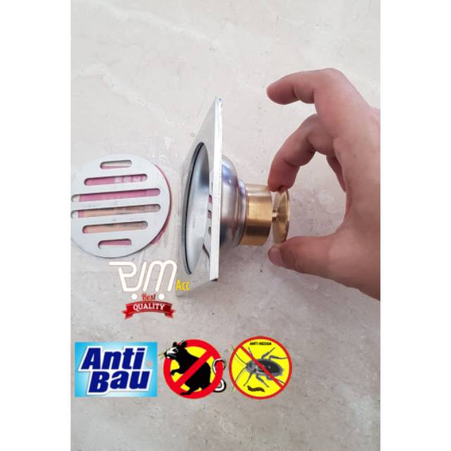 Jual Saringan Air Kamar Mandi / Saringin Got Stainless / Floor drain Kamar Mandi Shopee Indonesia