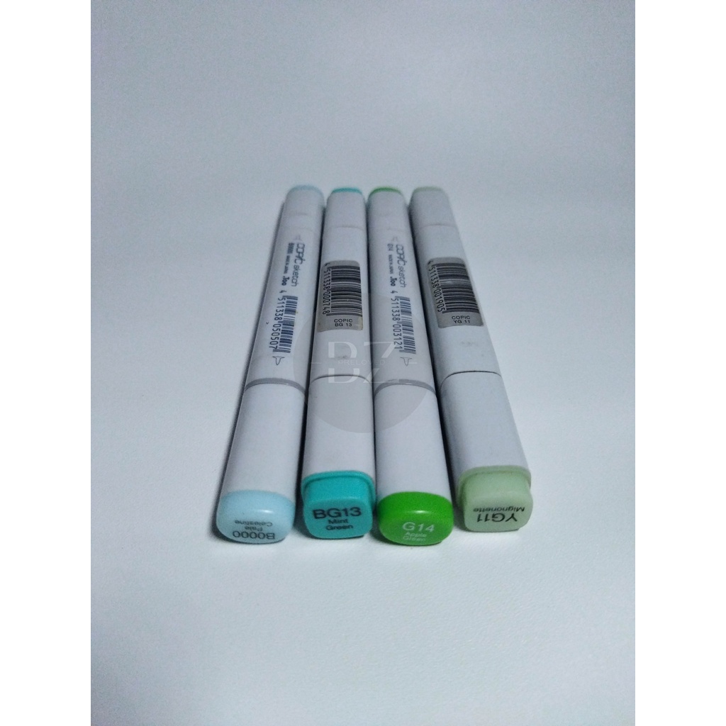 COPIC SKETCH B0000 BG13 G14 YG11 CLASSIC BRUSH PRELOVED SECOND BEKAS