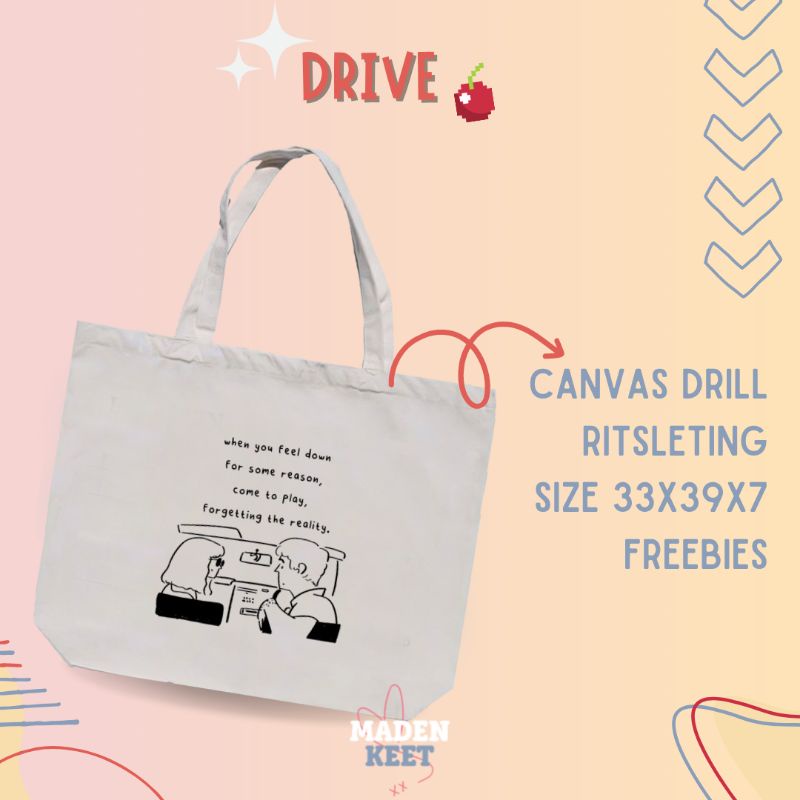 NCT DREAM GLITCH MODE TOTEBAG CANVAS  / muat laptop