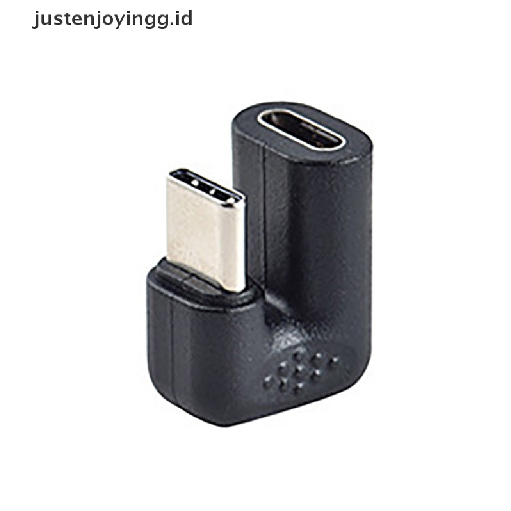 // justenjoyingg.id // 180 Degree Right Angle USB 3.1 Type C Male To Female USB-C Converter Adapter ~