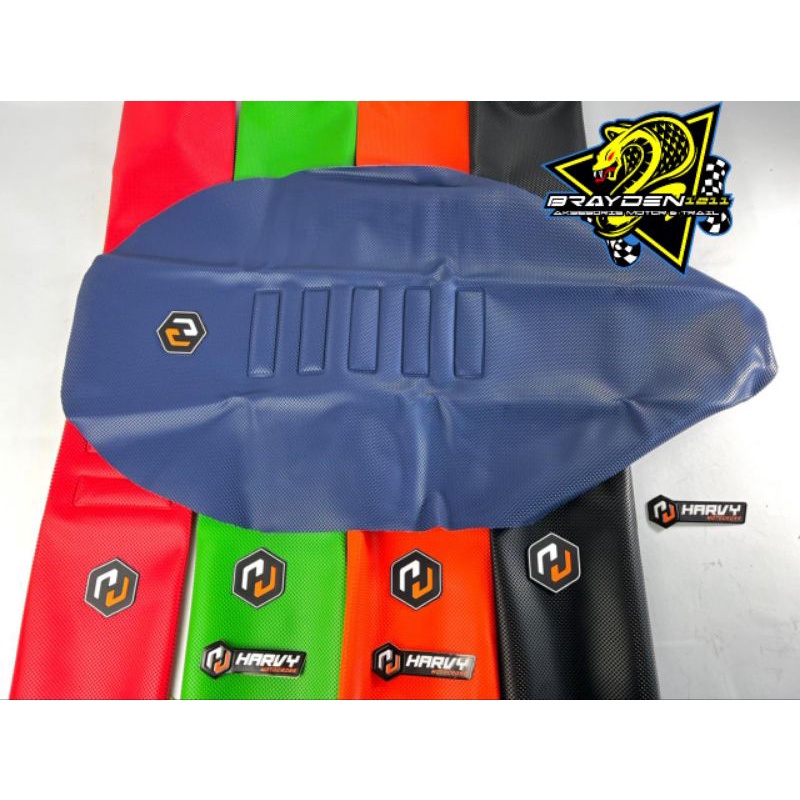 SARUNG JOK CRF KLX WR 155 Seat Cover Sarung Jok HARVY MX Kulit Jok Type Diamond CRF 150L KLX 150 DT WR155 dll