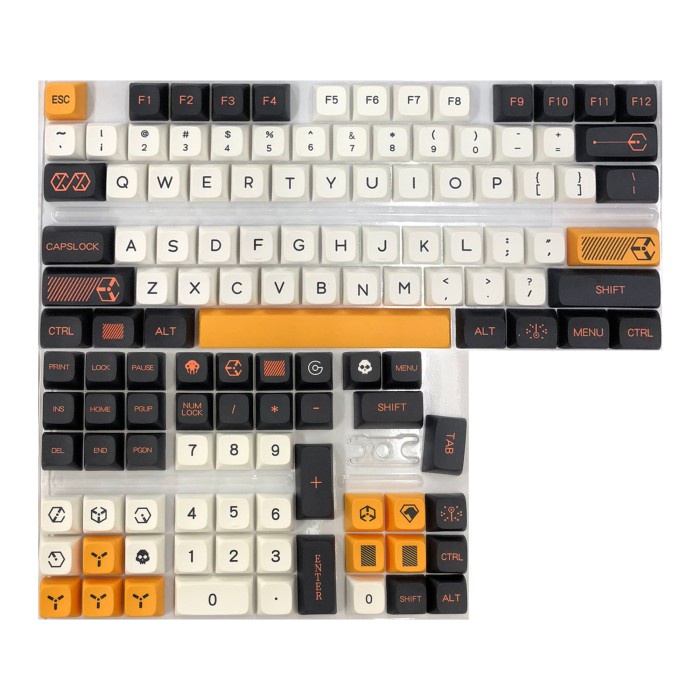 KEYCAPS VIRTUAL WAR XDA PROFILE SUBLIM SINGLE SHOT MECHANICAL KEYBOARD