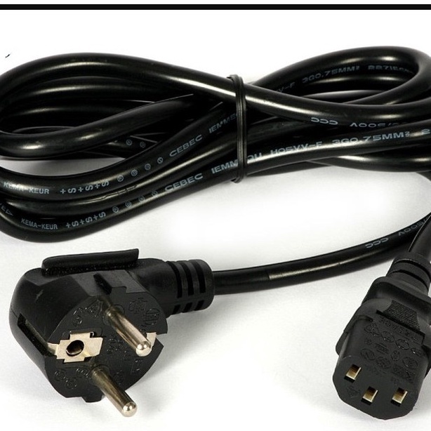 Kabel Power Listrik AC ADAPTOR Komputer Dan CPU PC