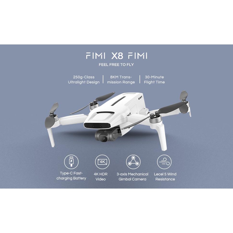 FIMI X8 Mini Pro Drone 8km 4K 3axis Camera 2021 Version - Pro Battery