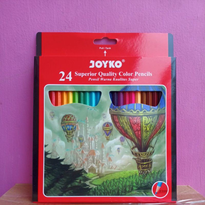 

Pensil Warna panjang 24 warna Joyko-CP101