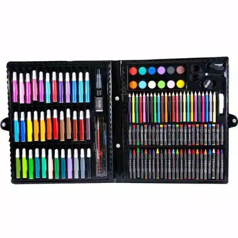 [ BISA COD ] CRAYON SET 150 PCS PENSIL WARNA ALAT LUKIS