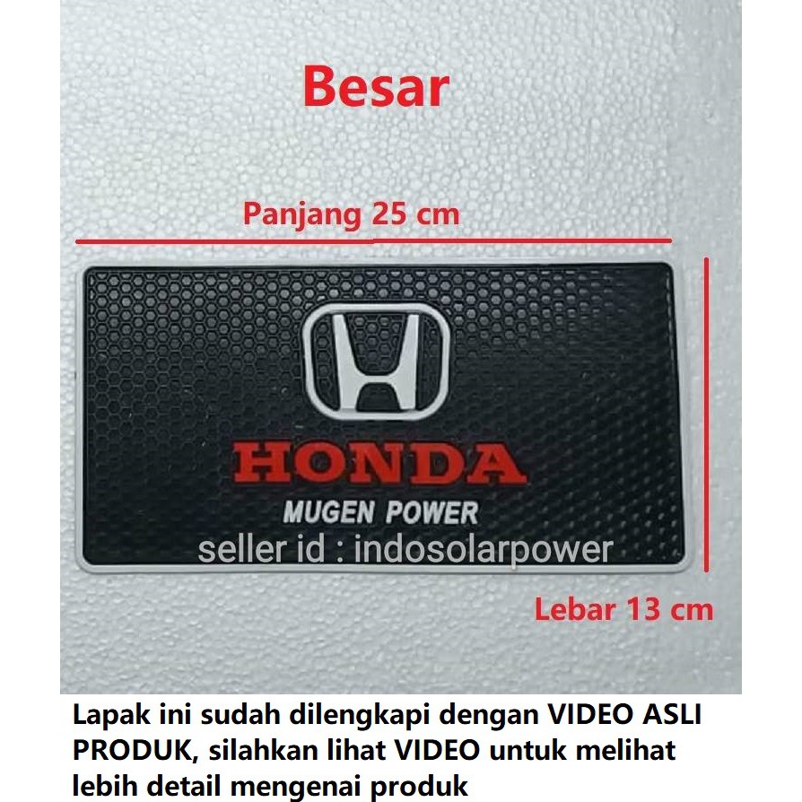 Dashmat anti slip sticky pad untuk HP GPS dashboard mobil Logo HONDA All new Jazz City Freed Civic Brio satya CR-V CRV BRV HRV prestige Accord RS MT CVT