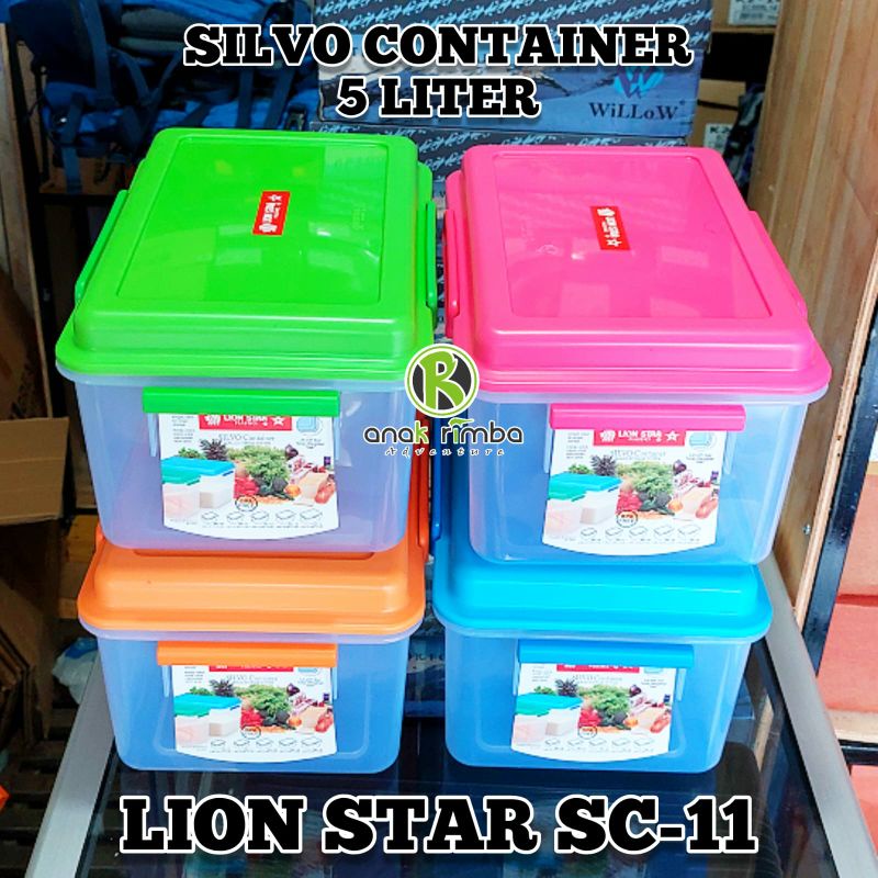 SILVO CONTAINER 5 LITER SC-11 LION STAR BOX KEDAP UDARA