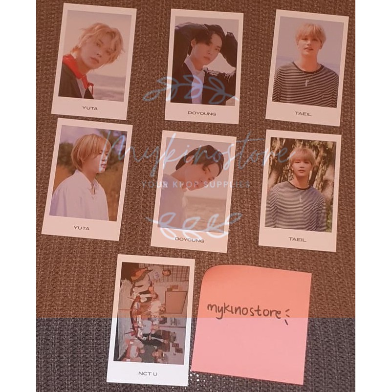 READY STOCK POLA MINI COLLECT BOOK NCT U DOYOUNG YUTA TAEIL CHENLE GRUP KUN FROM HOME VER   POLAROID