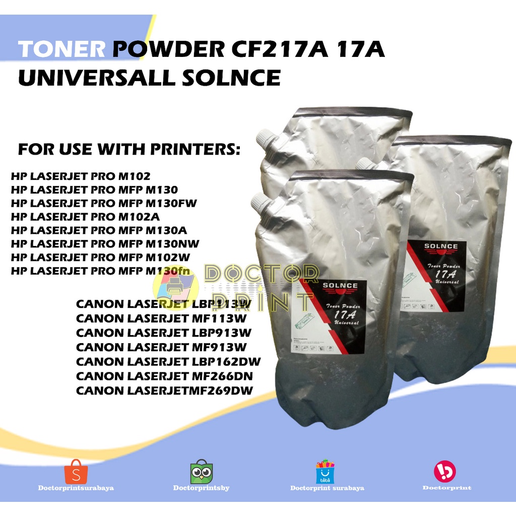 Toner Powder CF217A 17A Universall SOLNCE